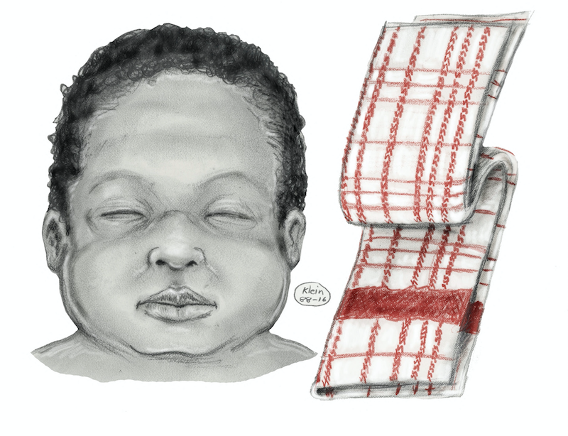NYPD releases new sketch of baby found in trash bag in 1993
