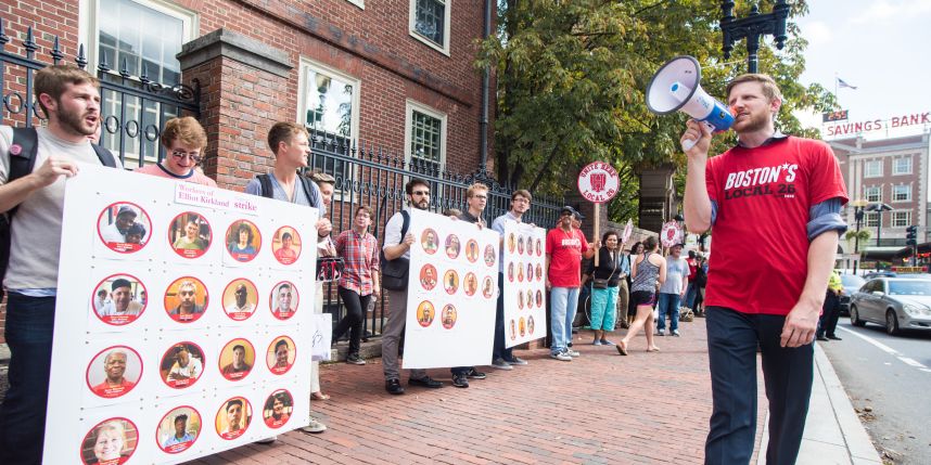 Harvard cafeteria workers announce plans to strike in ten days