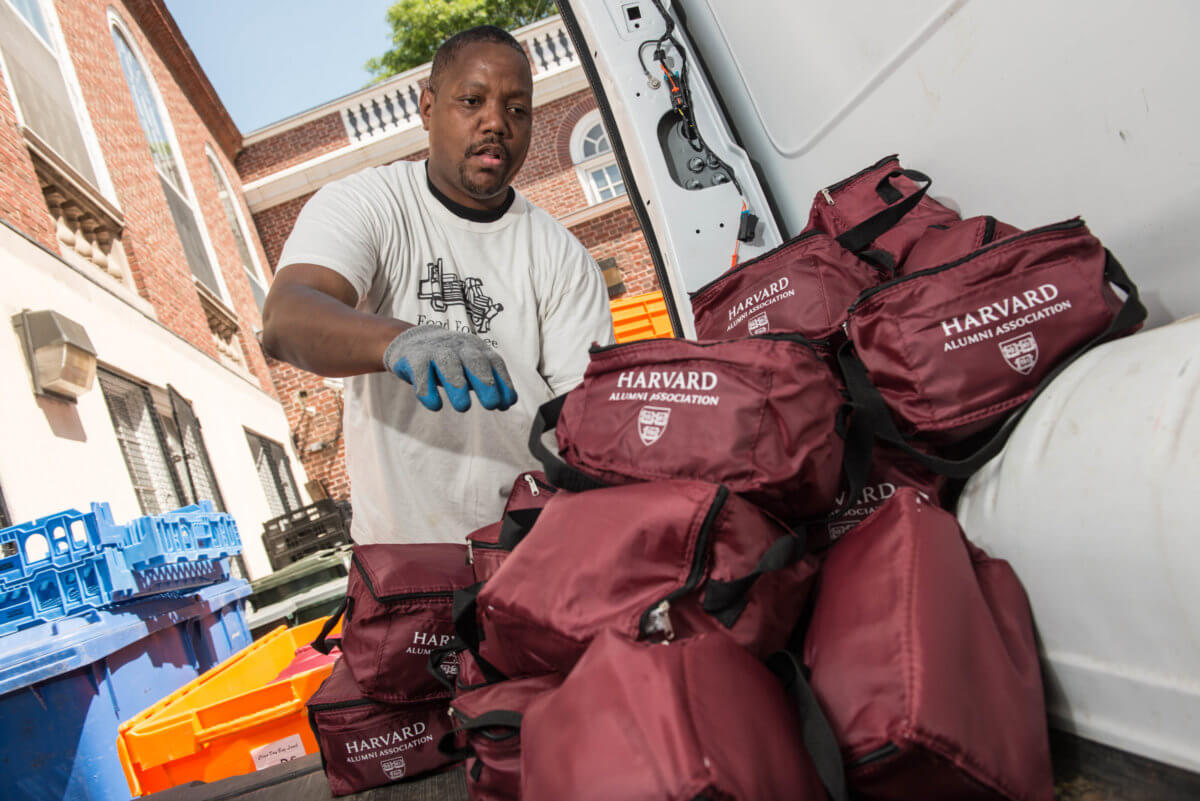 Harvard leftovers redistributed to the poor