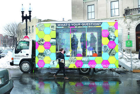 Go Boston 2030 truck solicits commuter questions