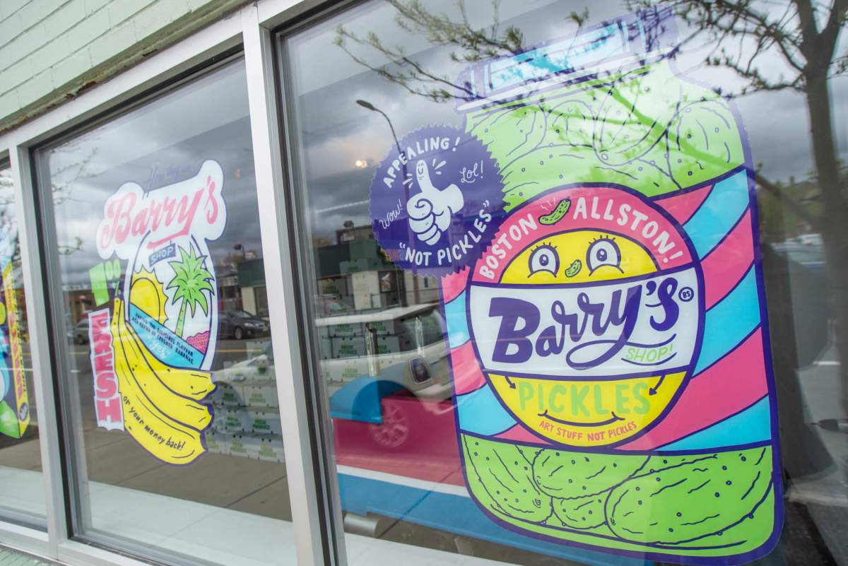 At Barry’s Shop, it’s art, not food on the grocery store shelves