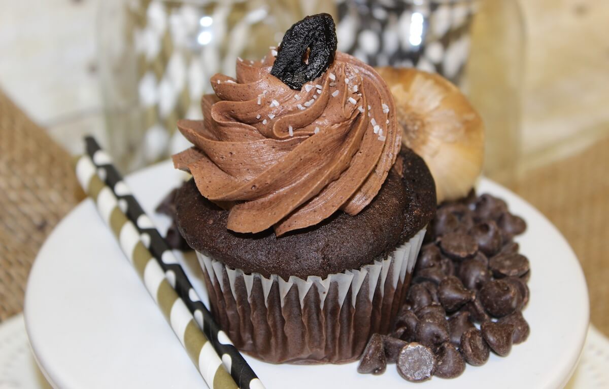 This cupcake has black garlic in it, how metal are you?