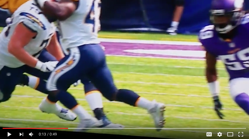 Chargers RB Branden Oliver tears Achilles (GRAPHIC leg injury video)