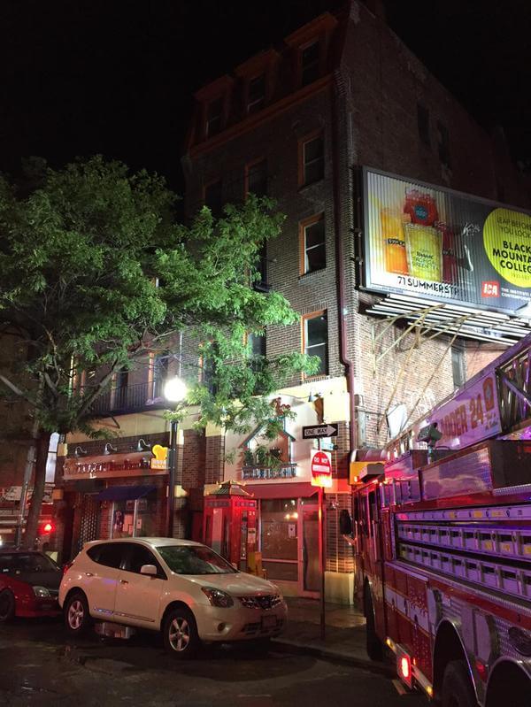 Two injured, 40 displaced in Chinatown fire