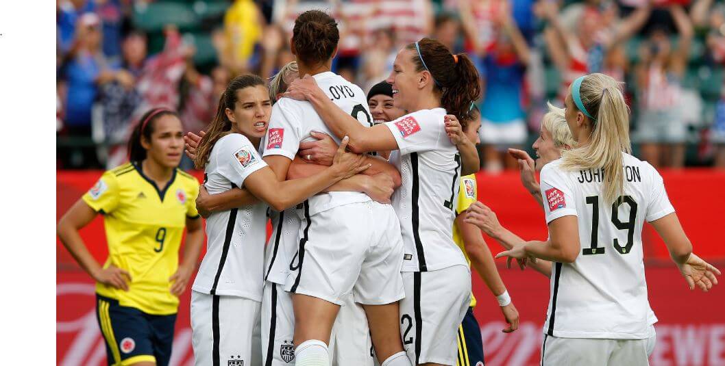 U.S. women topple Colombia, 2-0, advance in World Cup