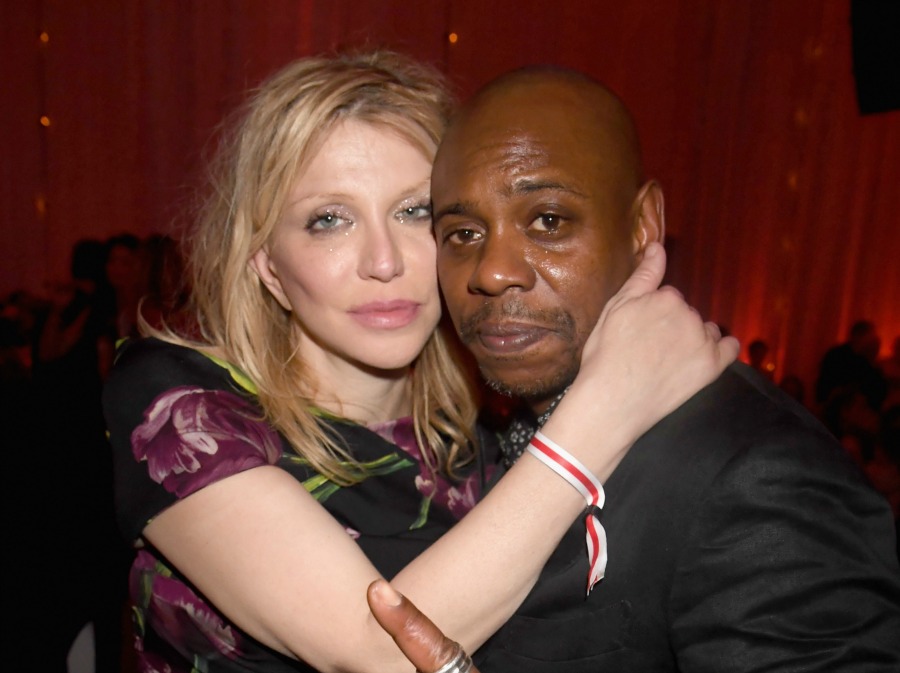 Dave Chappelle & Courtney Love stumble around Miami together