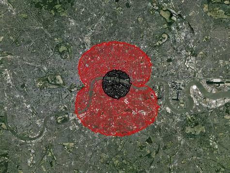 War veteran amputee ‘draws poppy’ around London using GPS tracking