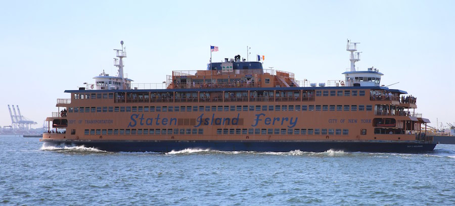Record numbers ride Staten Island Ferry