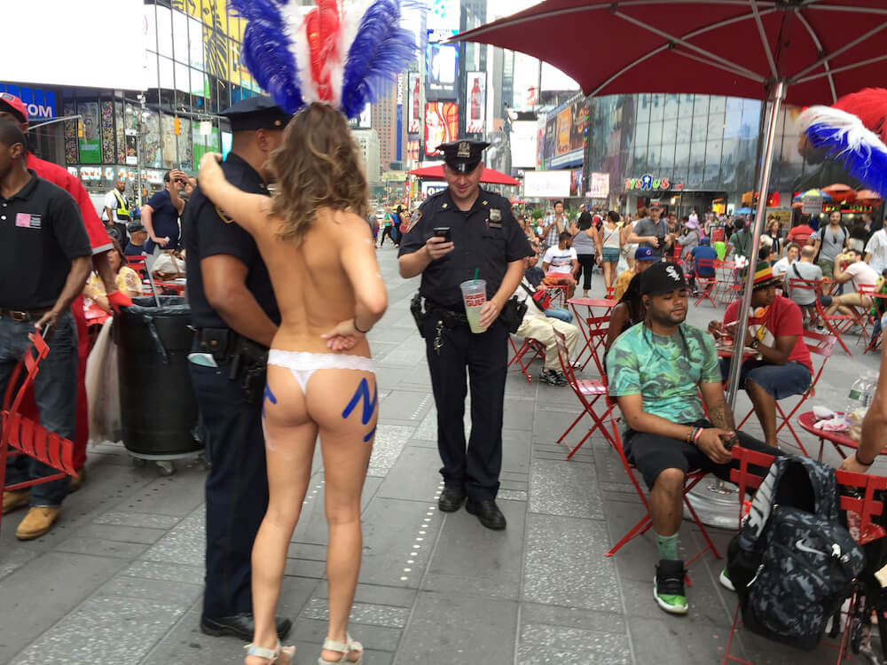 Times Square topless ladies situation not like bad old days: Bratton