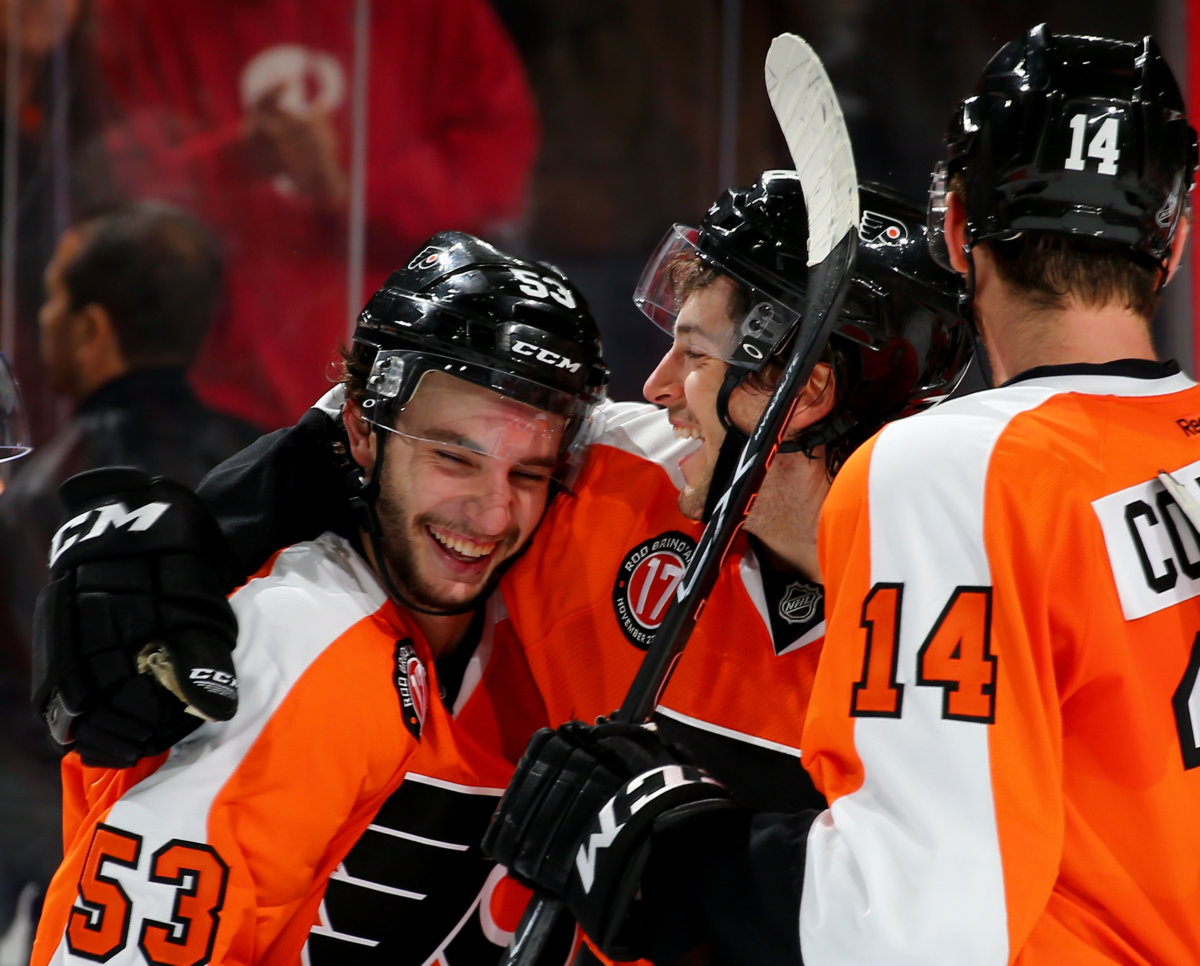 Flyers teammates say Shayne Gostisbehere has a “bomb” from the point