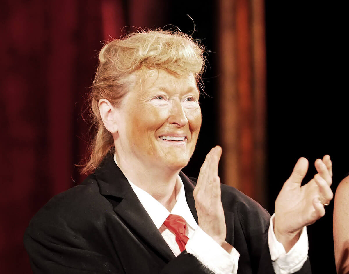 Meryl Streep dons Trump-face