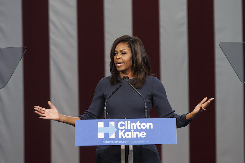 Watch Michelle Obama take Trump down without uttering his name