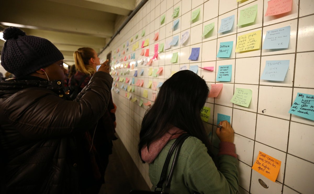 ‘Subway therapy’ aims to uplift residents with positive notes in Park Street