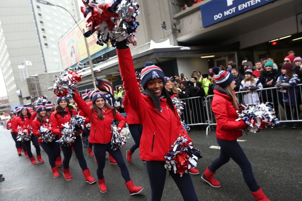 Boston bleeds red, white, silver and blue at Patriots victory parade