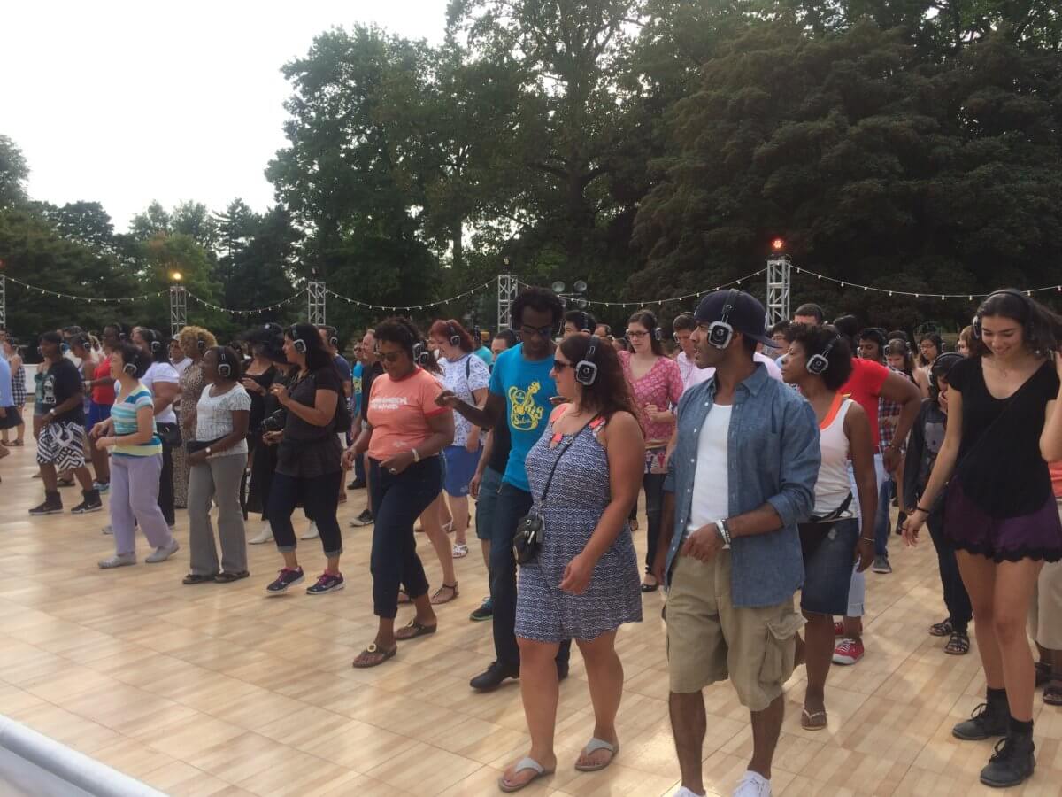Tombstone two-step: Lincoln Center’s Silent Disco held in historic Woodlawn