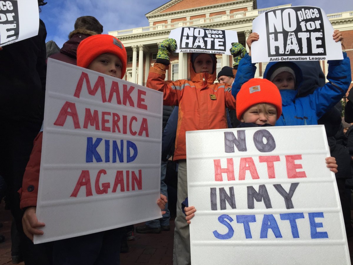 Rally against hate crimes draws crowd at Statehouse in Boston