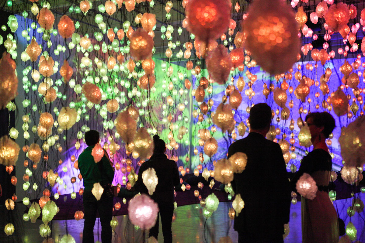 Wander a glowing forest and lay in bed with strangers at the New Museum’s
