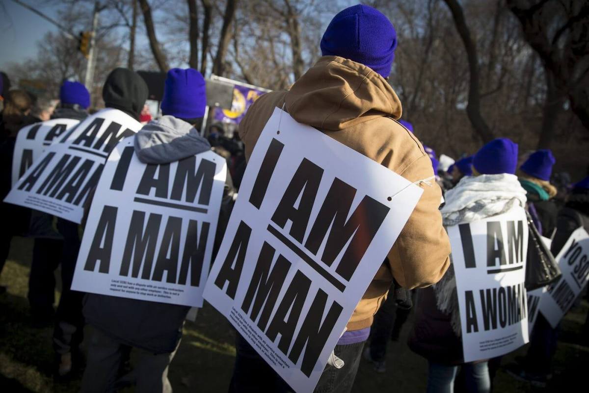 Airport workers, others protest on Martin Luther King birthday