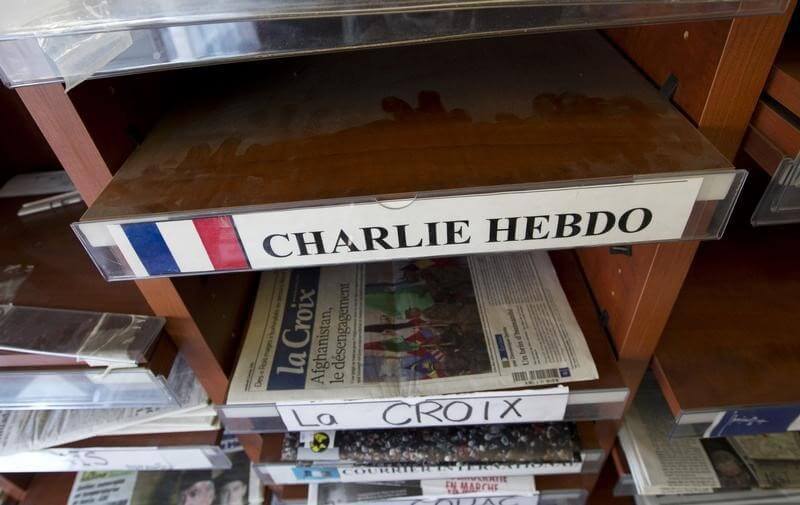 Charlie Hebdo is honored in New York under increased security