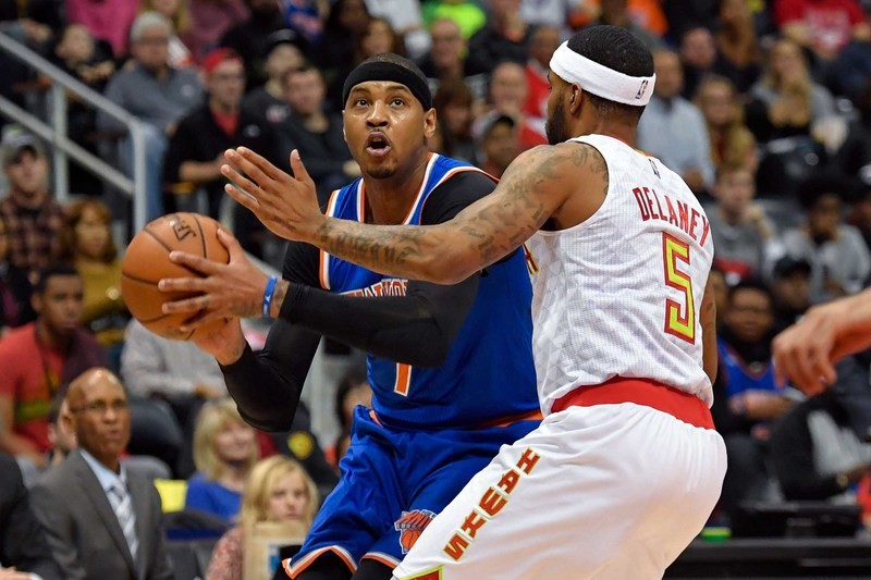 Anthony ejected for flagrant foul as Knicks fall to Hawks