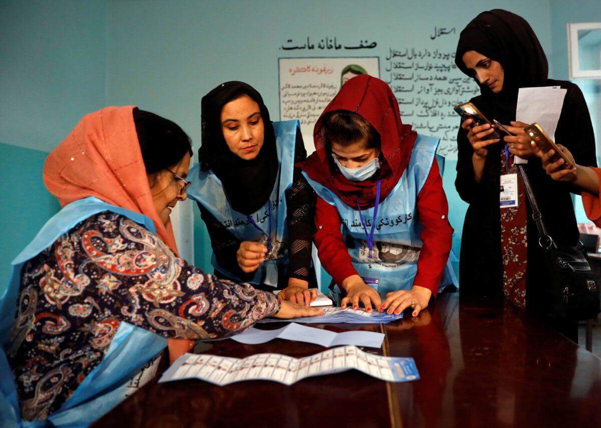 Afghan election turnout unofficially estimated at a little over two million: election commission official