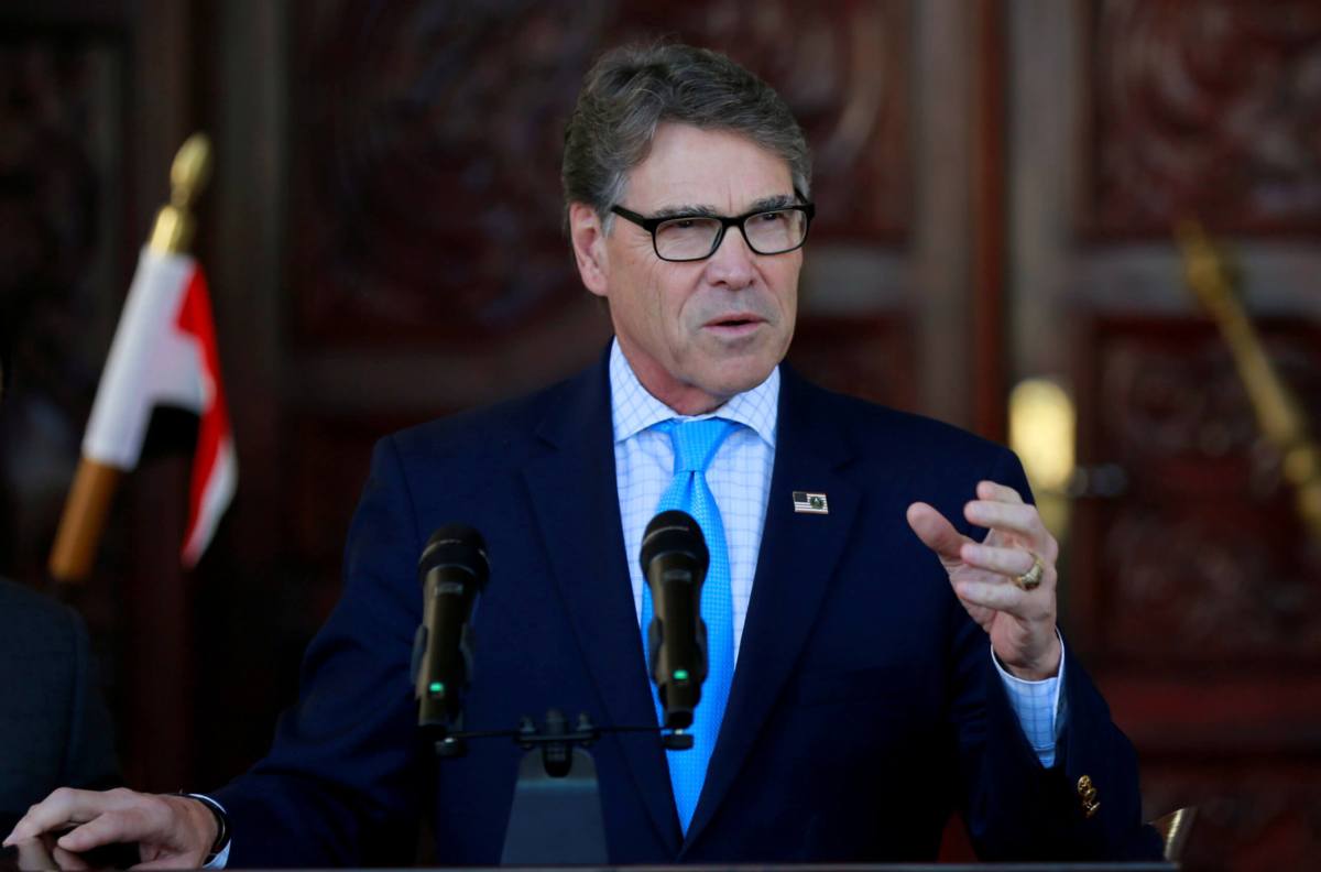 U.S. Energy Secretary Perry expected to announce resignation next month: Politico