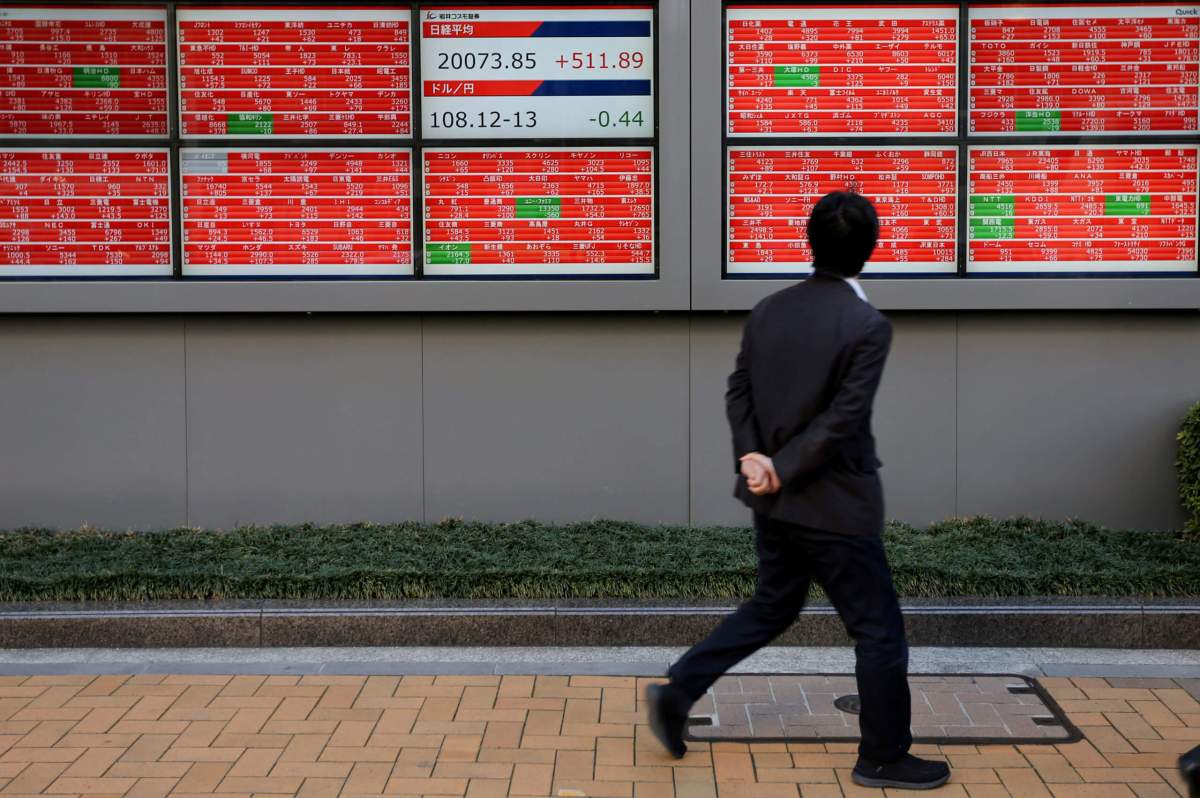 Asian shares inch up in cautious mood over trade, lira stumbles