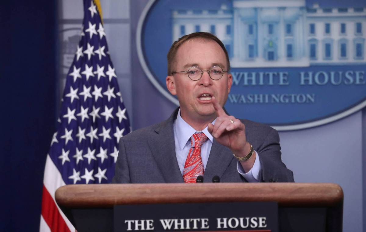 White House’s Mulvaney did not mull quitting over “quid pro quo” flap