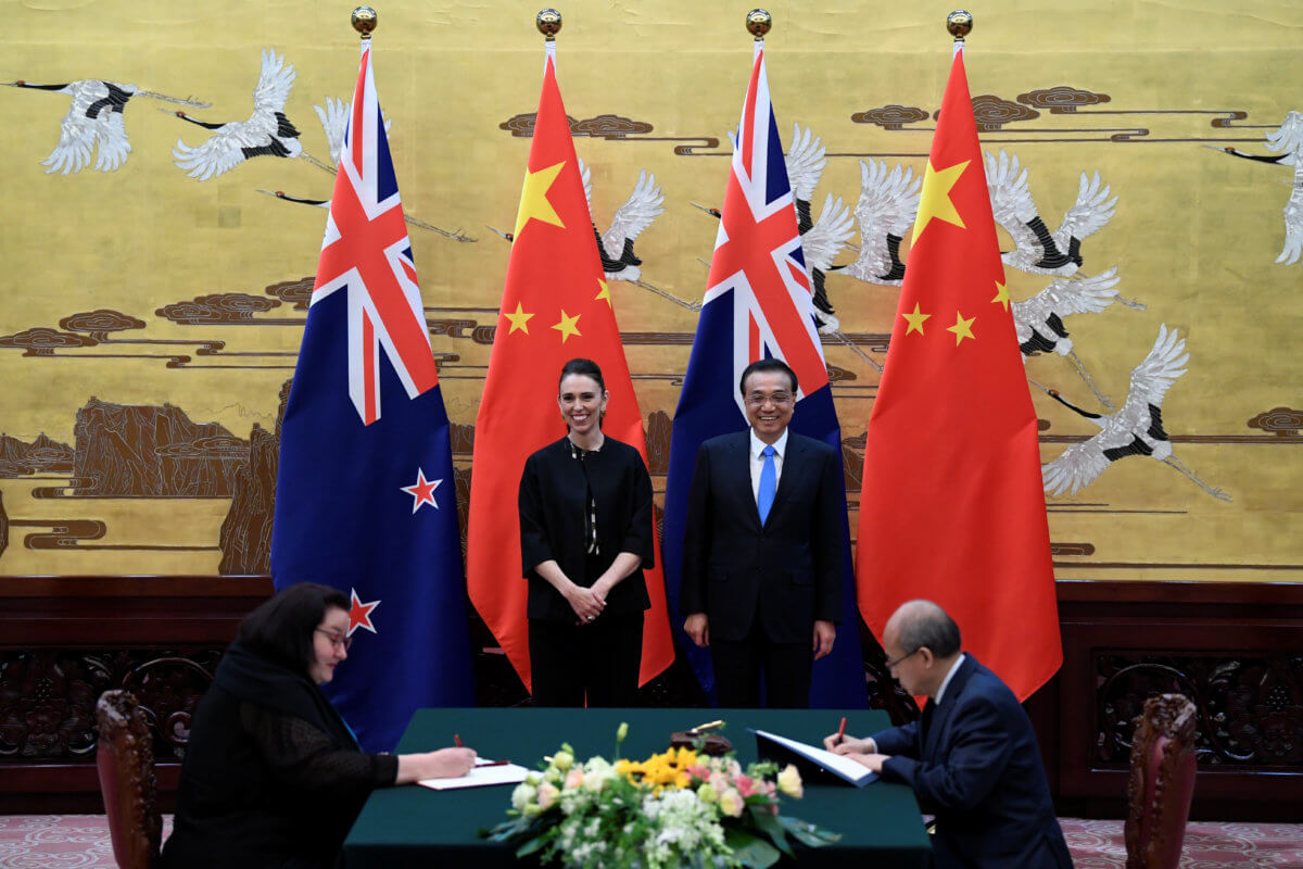 New Zealand PM Ardern announces upgrade of free trade deal with China