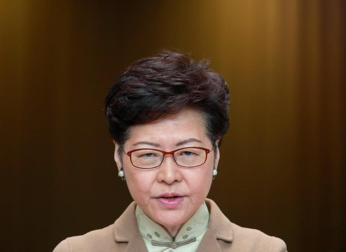 Hong Kong leader says financial hub’s strengths intact despite protests