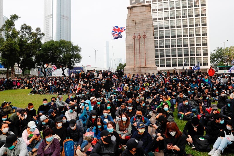 Hong Kong protesters decry police inaction six months after brutal mob attack