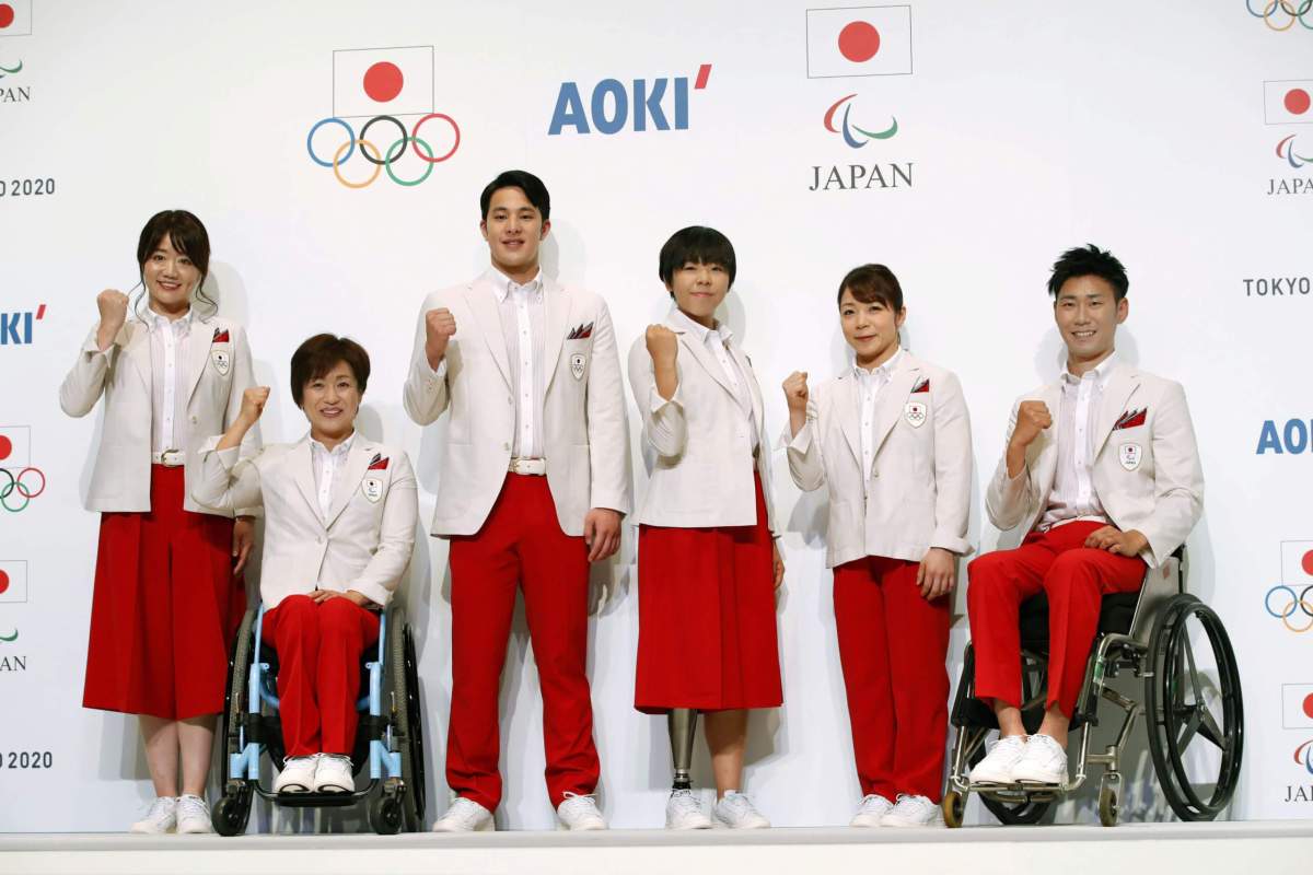 Red for the sun, Japan unveils athlete uniforms for Tokyo Olympics