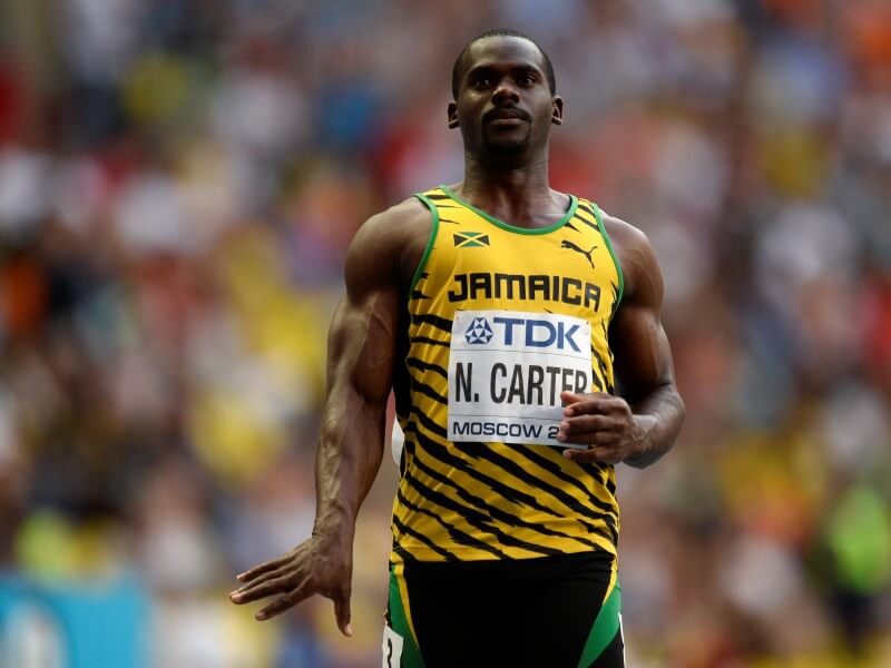 Jamaican sprinter Carter’s  ‘B’ sample tests positive