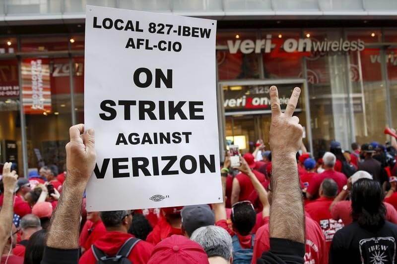 Unions ratify Verizon labor contract
