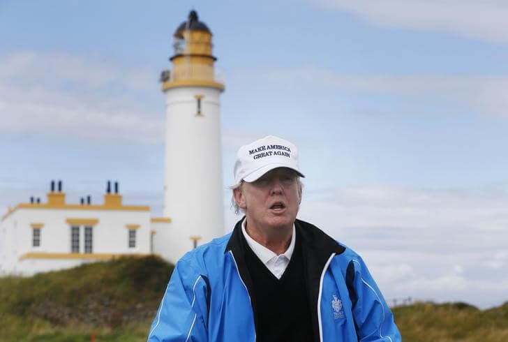 Trump to detour from campaign to visit Scotland golf properties
