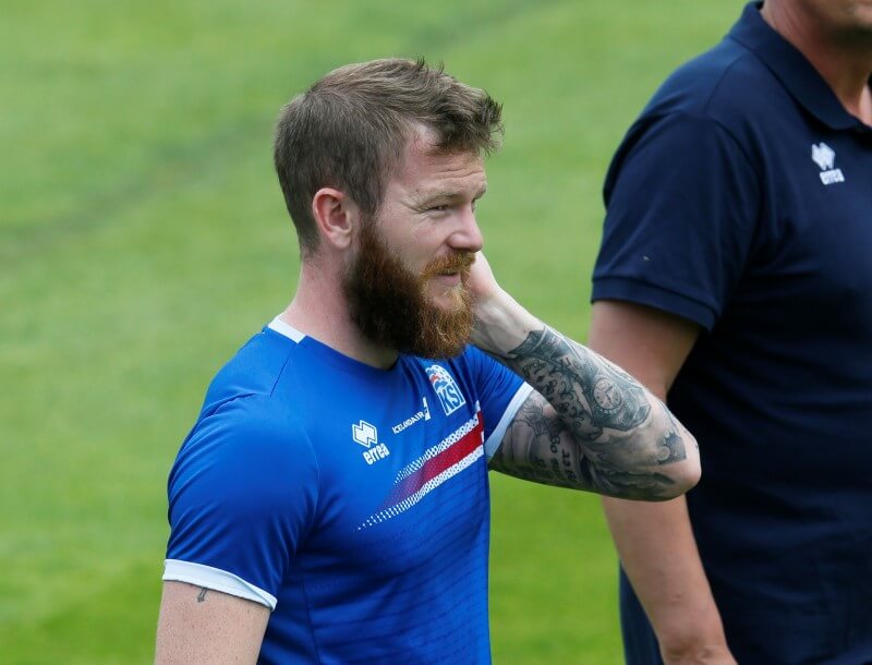 Soccer: Iceland fully fit as captain Gunnarsson returns to training