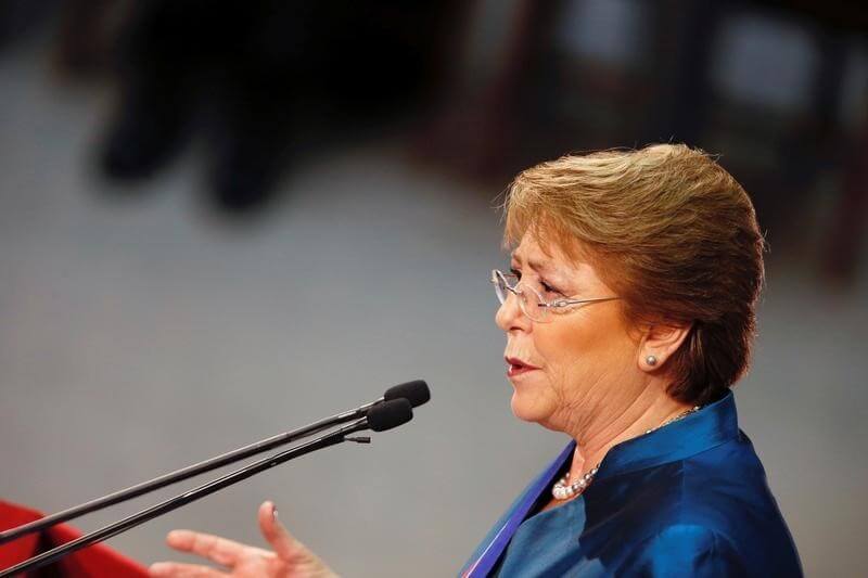 Chilean President Bachelet’s approval rating hits record low