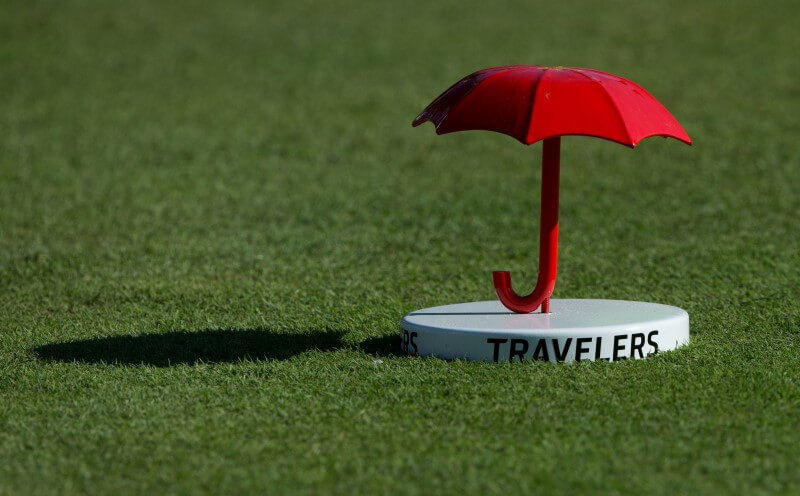 Golf: Four share halfway lead at tight Travelers Championship