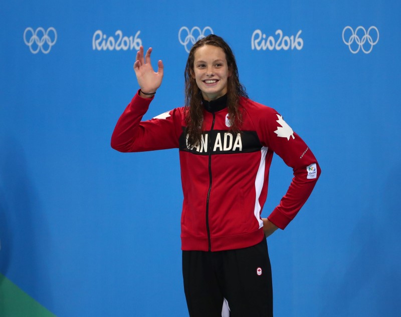 Canada gold medal swimmer gets bonus: Drake concert invitation