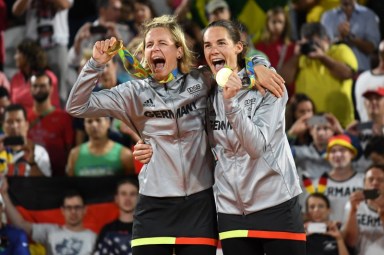 Beach Volleyball: Germany thrash Brazil to take gold