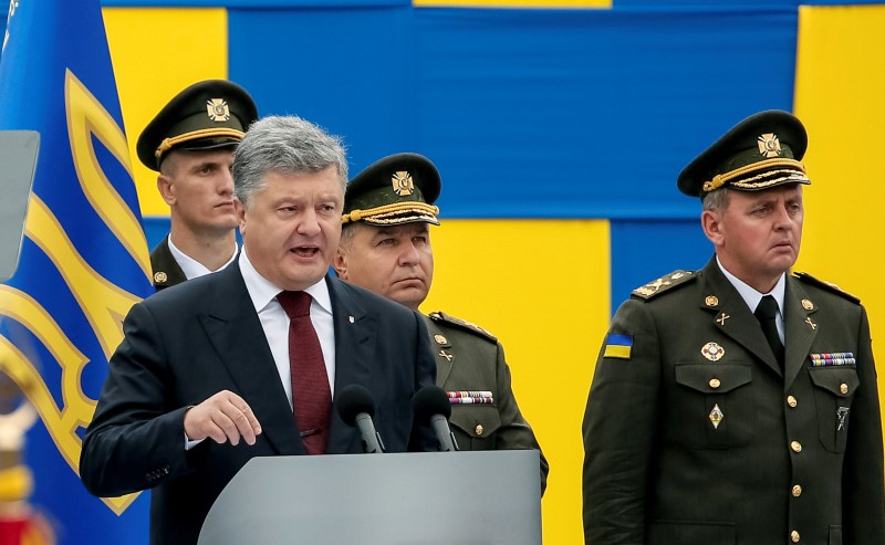 Ukraine’s Poroshenko says tougher to secure Western support against Russia