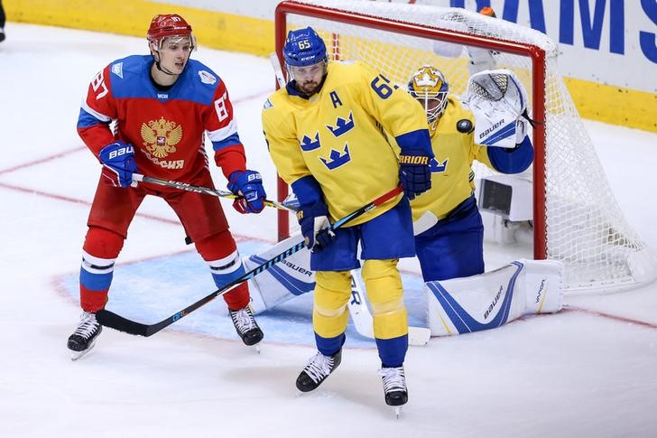 Ice Hockey: Sweden top Russia, North America stun Finland
