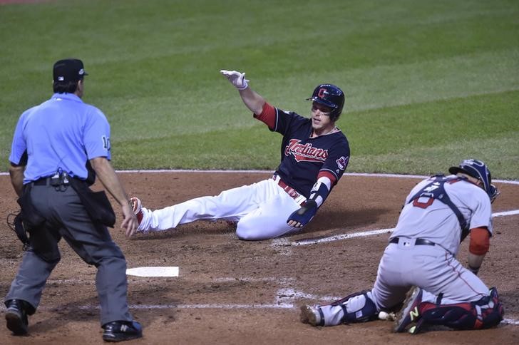 Game Three of Indians v Red Sox series rained out