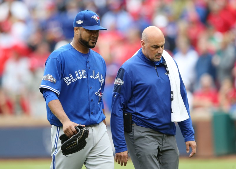 Injured pitcher Liriano replaced on Blue Jays roster