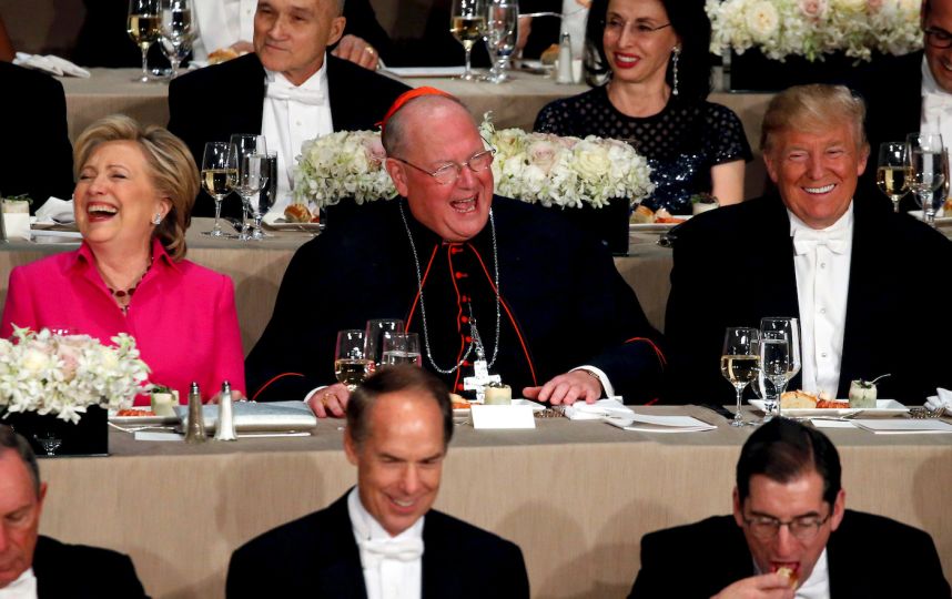 Watch Trump and Clinton trade barbs at the Al Smith Dinner