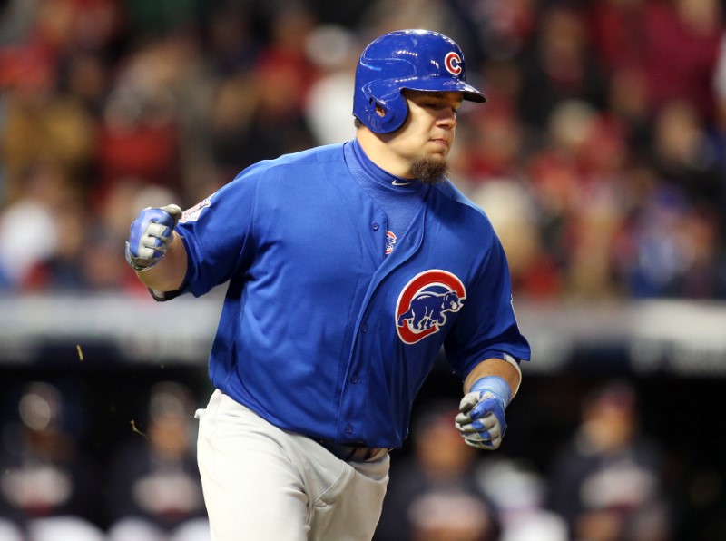 Schwarber not cleared for outfield role in Game Three