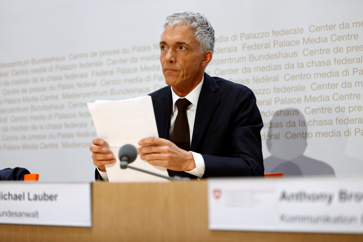 Top Swiss prosecutor recuses himself from football corruption probe