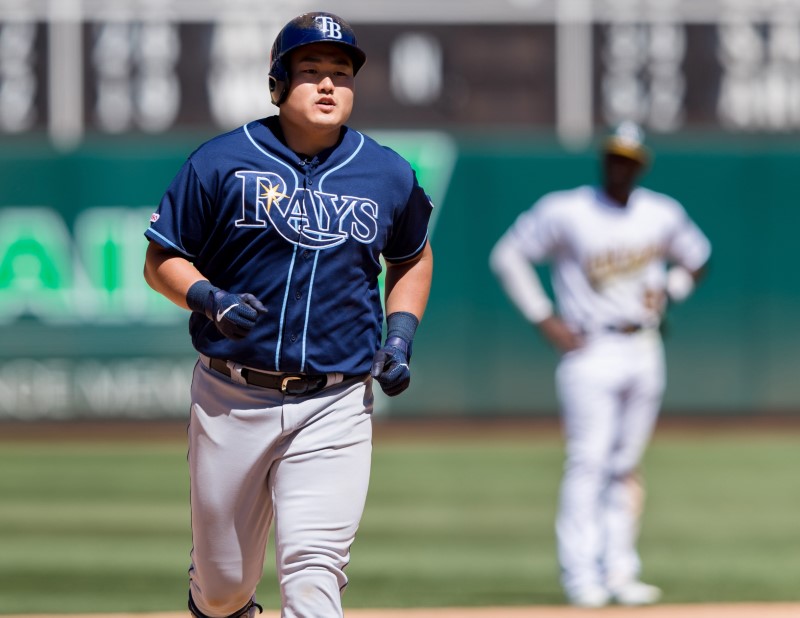 Rays place 1B Choi on IL, activate RHP De Leon