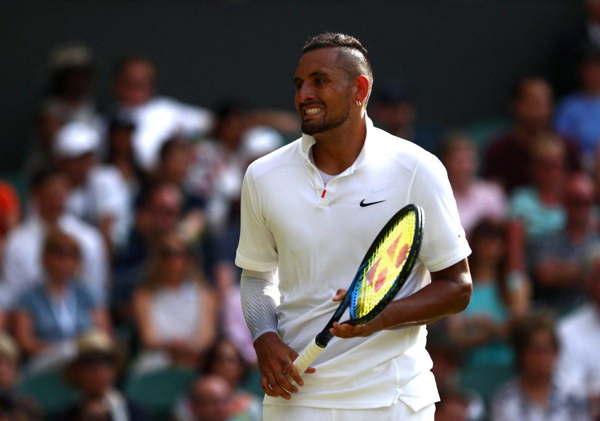 Giggling Kyrgios shows softer side after mixed exit