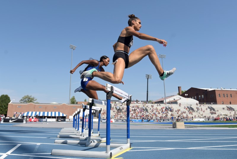 Athletics: Muhammad sets world record in women’s 400 meters hurdles
